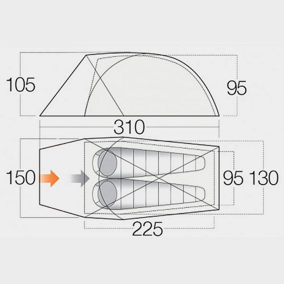 Vango Mirage Pro 200 Tent 4 Vango Mirage Pro 200 Tent - Image 2
