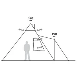 Robens Kiowa 10 Person Tipi Tent -Outdoor Camping go 044108 g
