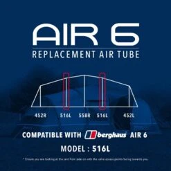 Air 6 Tent Replacement Air Tube - 516L -Outdoor Camping go 190073 z