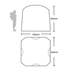 Coleman Event Shelter Pro (14' X 14') -Outdoor Camping go 313124 b