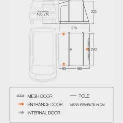 Vango Kilda Low Driveaway Van Awning 19 Vango Kilda Low Driveaway Van Awning -Outdoor Camping go 331017 e