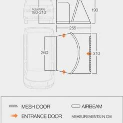 Vango Elwood Low Van Awning -Outdoor Camping go 331018 e