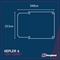 Berghaus Kepler 6 Tent Carpet -Outdoor Camping go 349275 b