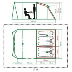 Coleman Mosedale 5 Pro BlackOut Tent -Outdoor Camping go 511776 b